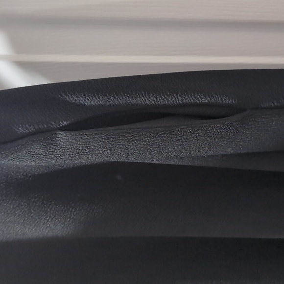 Flared Black Midi Skirt With Pockets - Picture 5 of 6